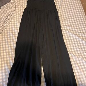 Quince French terry modal wide leg pants